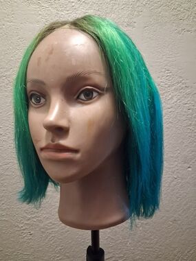 Neon Green 100% Human Hair Wig